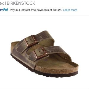 Birkenstocks Oiled Leather, Size EU 44 USA 11/11.5